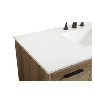 ARKA-E VF47048NT Bathroom Vanity in Natural Oak/Black