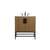 Arka VF48830WB Bathroom Vanity in Walnut Brown/Black