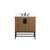 Arka VF48830WB-BS Bathroom Vanity in Walnut Brown/Black