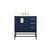 Arka VF48832MBL-BS Bathroom Vanity in Blue/Gold