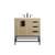 Arka VF48832MW Bathroom Vanity in Mango Wood/Black