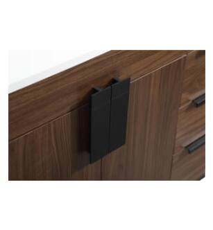 ARKA-E VF48832MWT-BS Bathroom Vanity in Walnut/Black