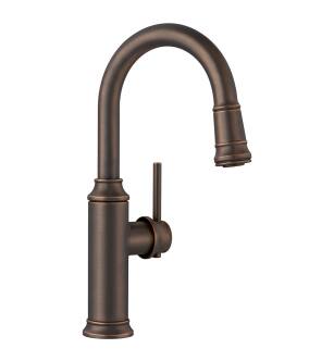 Blanco 442515 Empressa 6 7/8" Single Handle Deck Mounted Bar Kitchen Faucet with Pull-Down Dual Spray in Oil Rubbed Bronze