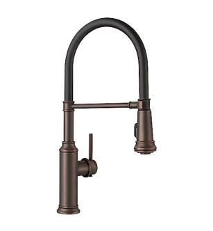 Blanco 442511 Empressa 8 3/4" Single Handle Deck Mounted Semi-Professional Kitchen Faucet with Pull-Down Dual Spray in Oil Rubbed Bronze