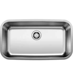 Blanco 442576 Stellar 32" Super Single Bowl Undermount Stainless Steel Kitchen Sink in Stainless Steel