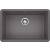 Blanco 522427 Precis 26 7/8" Single Bowl Undermount Silgranit Kitchen Sink in Cinder