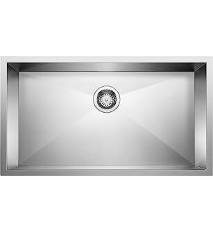 Blanco 518172 Quatrus 32" Single Bowl Undermount Stainless Steel Kitchen Sink in Satin