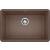 Blanco 522433 Precis 26 7/8" Single Bowl Undermount Silgranit Kitchen Sink in Cafe Brown