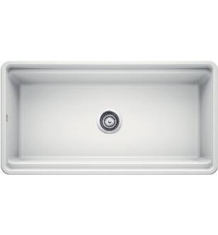 Blanco 523026 Profina 36" Single Bowl Apron Front Fireclay Kitchen Sink in White