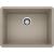 Blanco 522417 Precis 23 1/2" Single Bowl Undermount Silgranit Kitchen Sink in Truffle