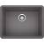 Blanco 522412 Precis 23 1/2" Single Bowl Undermount Silgranit Kitchen Sink in Cinder