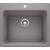 Blanco 401924 Liven 25" Single Bowl Drop In/Undermount Laundry Silgranit Kitchen Sink in Metallic Gray