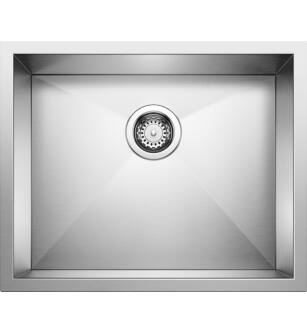 Blanco 516210 Precision 22" Small Single Bowl Undermount Steelart Kitchen Sink in Satin