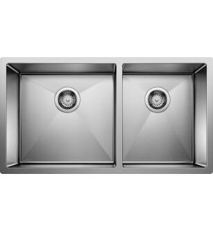 Blanco 515824 Precision 33" Single Bowl Undermount Steelart kitchen Sink in Satin