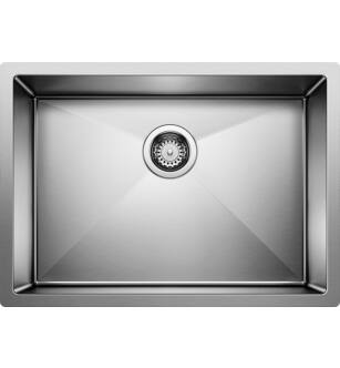 Blanco 515822 Precision 25" Single Bowl Undermount Steelart Kitchen Sink in Satin
