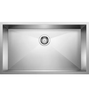 Blanco 512747 Precision 32" Single Bowl Undermount Steelart Kitchen Sink in Polished Satin