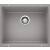 Blanco 513429 Precis 20 3/4" Large Bowl Undermount Silgranit Kitchen Sink in Metallic Gray