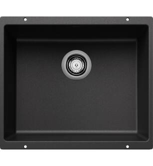 Blanco 513428 Precis 20 3/4" Large Bowl Undermount Silgranit Kitchen Sink in Anthracite