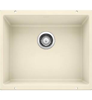 Blanco 513427 Precis 20 3/4" Large Bowl Undermount Silgranit Kitchen Sink in Biscuit
