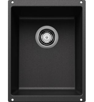 Blanco 513424 Precis 13 3/4" Medium Single Bowl Undermount Silgranit Kitchen Sink in Anthracite