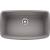 Blanco 441775 Valea 32 1/4" Single Bowl Undermount Silgranit Kitchen Sink in Metallic Gray