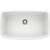 Blanco 441773 Valea 32 1/4" Single Bowl Undermount Silgranit Kitchen Sink in White