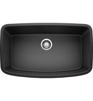 Blanco 441610 Valea 32 1/4" Single Bowl Undermount Silgranit Kitchen Sink in Anthracite