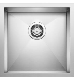 Blanco 515637 Precision 17" Single Bowl Undermount Steelart Kitchen Sink in Satin