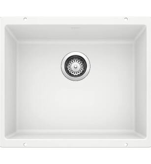 Blanco 513426 Precis 20 3/4" Large Bowl Undermount Silgranit Kitchen Sink in White