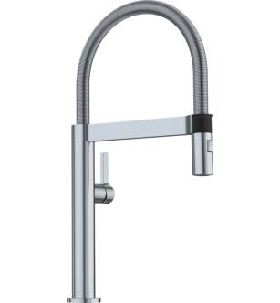 Blanco 441625 Culina Mini 1.8 GPM Single Handle Kitchen Faucet with Pulldown Spray in PVD Steel
