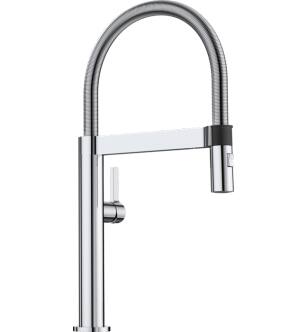 Blanco 441624 Culina Mini 1.8 GPM Single Handle Kitchen Faucet with Pulldown Spray in Chrome