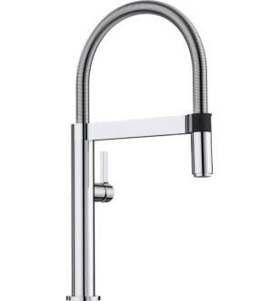 Blanco 441622 Culina Mini 2.2 GPM Single Handle Kitchen Faucet with Pulldown Spray in Chrome