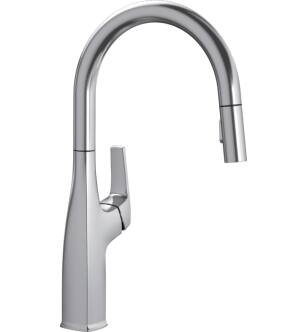 Blanco 442678 Rivana 1.5 GPM Single Hole Pull Down Kitchen Faucet in PVD Steel