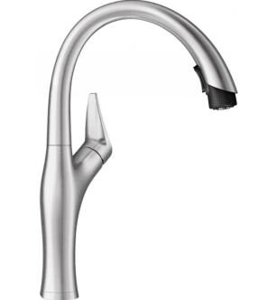 Blanco 442037 Artona 1.5 GPM Kitchen Faucet with Pulldown Dual Spray in Stainless Steel