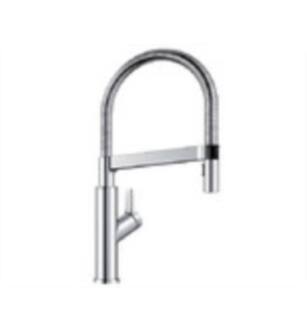 Blanco 401992 Solenta 8 1/8" Single Handle Deck Mounted Semi-Professional Sensor Kitchen Faucet with Pull-Down Dual Spray in Chrome
