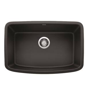 Blanco 442552 Valea 27" Single Bowl Undermount Silgranit Kitchen Sink in Anthracite