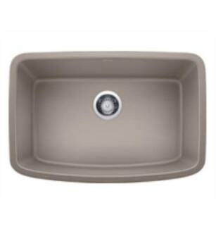 Blanco 442549 Valea 27" Single Bowl Undermount Silgranit Kitchen Sink in Truffle