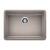 Blanco 442540 Precis 25" Single Bowl Undermount Silgranit Kitchen Sink with ADA Compliant in Truffle