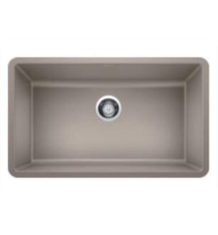 Blanco 442531 Precis 30" Single Bowl Undermount Silgranit Kitchen Sink in Truffle