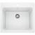 Blanco 401927 Liven 25" Single Bowl Drop In/Undermount Laundry Silgranit Kitchen Sink in White