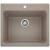 Blanco 401926 Liven 25" Single Bowl Drop In/Undermount Laundry Silgranit Kitchen Sink in Truffle