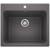 Blanco 401923 Liven 25" Single Bowl Drop In/Undermount Laundry Silgranit Kitchen Sink in Cinder