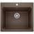 Blanco 401922 Liven 25" Single Bowl Drop In/Undermount Laundry Silgranit Kitchen Sink in Cafe Brown