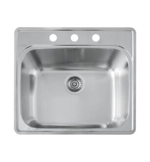 Blanco 441400 Essential 25" Single Bowl Stainless Steel Kitchen Sink in Brushed Satin