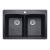 Blanco 440220 Diamond 33" Double Bowl Undermount Silgranit Kitchen Sink in Anthracite