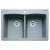 Blanco 440219 Diamond 33" Double Bowl Undermount Silgranit Kitchen Sink in Metallic Gray