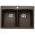 Blanco 440218 Diamond 33" Double Bowl Undermount Silgranit Kitchen Sink in Cafe Brown