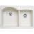 Blanco 440217 Diamond 33" Double Bowl Undermount Silgranit Kitchen Sink in Biscuit