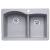 Blanco 440214 Diamond 33" Double Bowl Undermount Silgranit Kitchen Sink in Metallic Gray