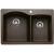 Blanco 440213 Diamond 33" Double Bowl Undermount Silgranit Kitchen Sink in Cafe Brown